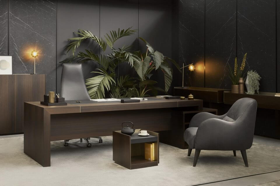 Bureau de direction de luxe en ébénisterie