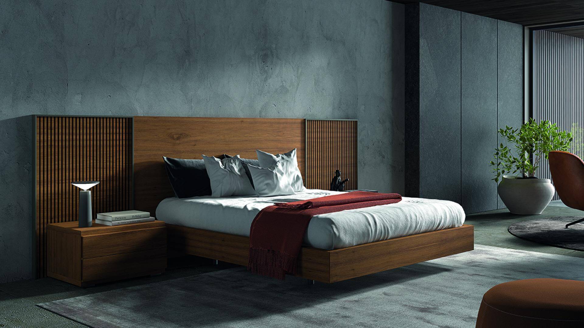 Tête de lit en bois pour hôtel haut de gamme HIP