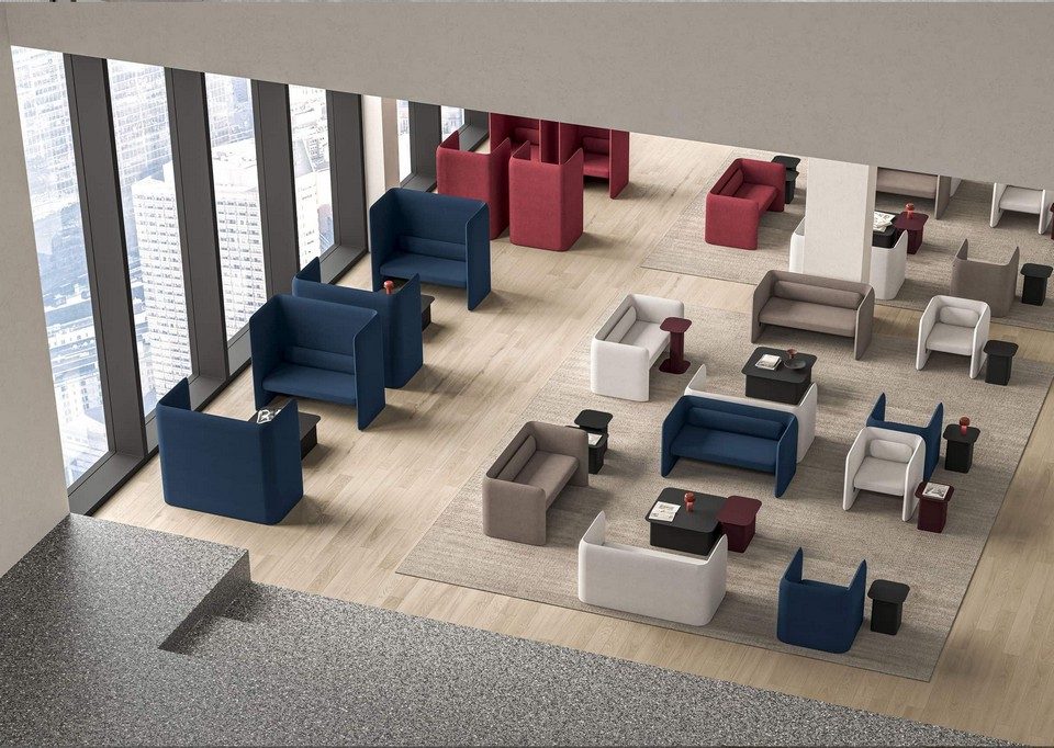 Mobilier acoustique design et modulable pour les bureaux