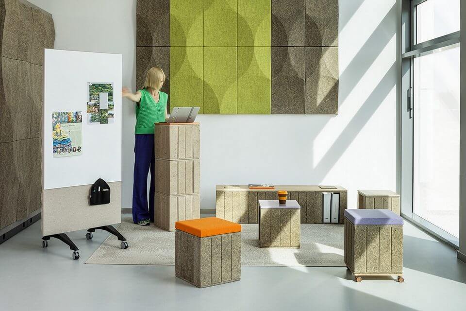 Mobilier de réunion modulables et amovibles