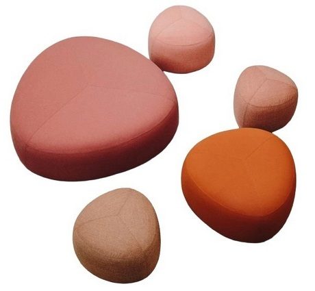 Poufs galets haut de gamme KIPU