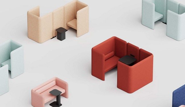 Cloisons et alcôves acoustiques design pour les espaces de travail ouverts