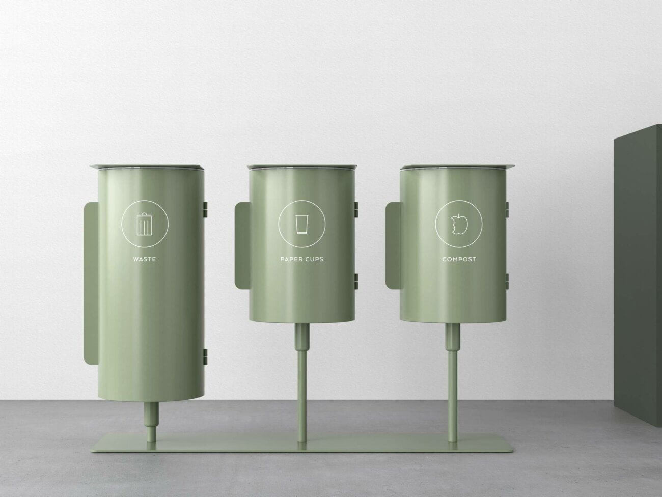 BIRD est une poubelle de tri design pour équiper les entreprises — free download