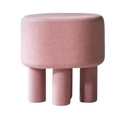 Pouf design original coloris rose