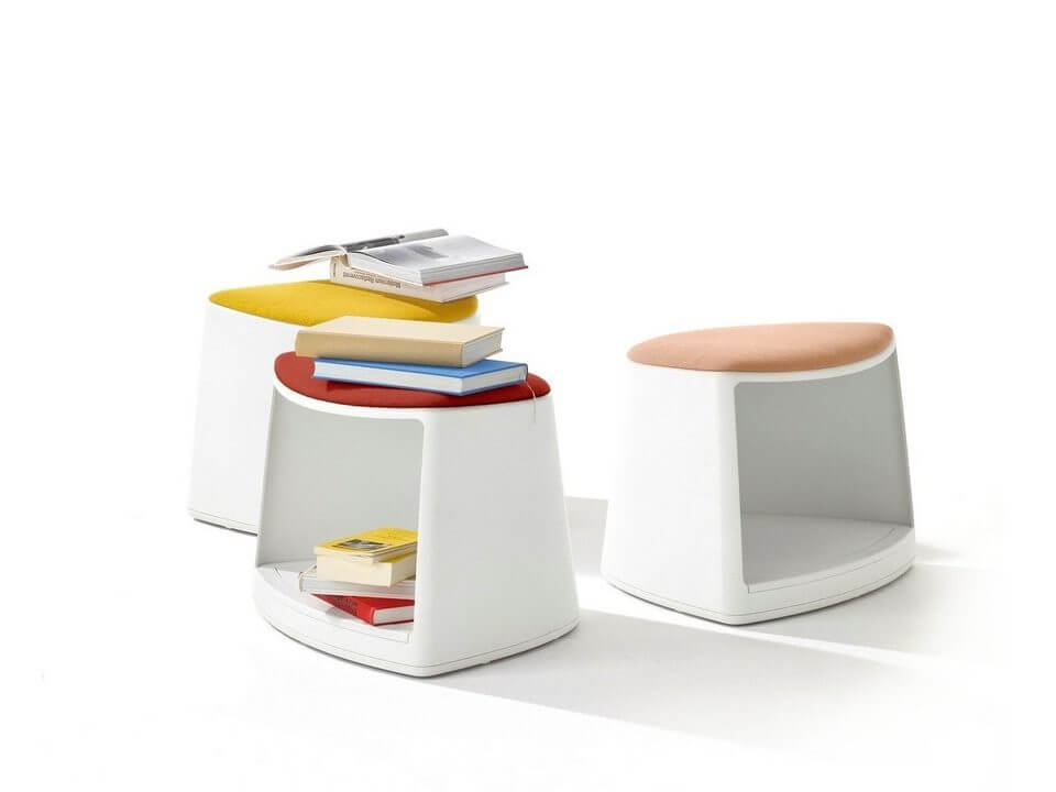 Pouf à roulettes pour les espaces de réunion agiles et informels