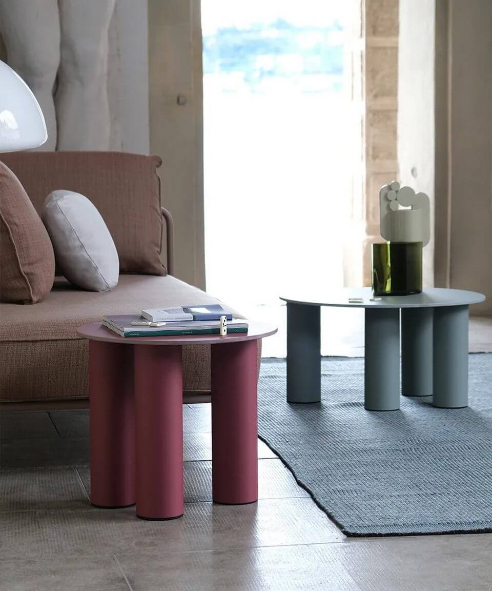 La table basse HYPPO peut être utilisée en intérieur comme en extérieur