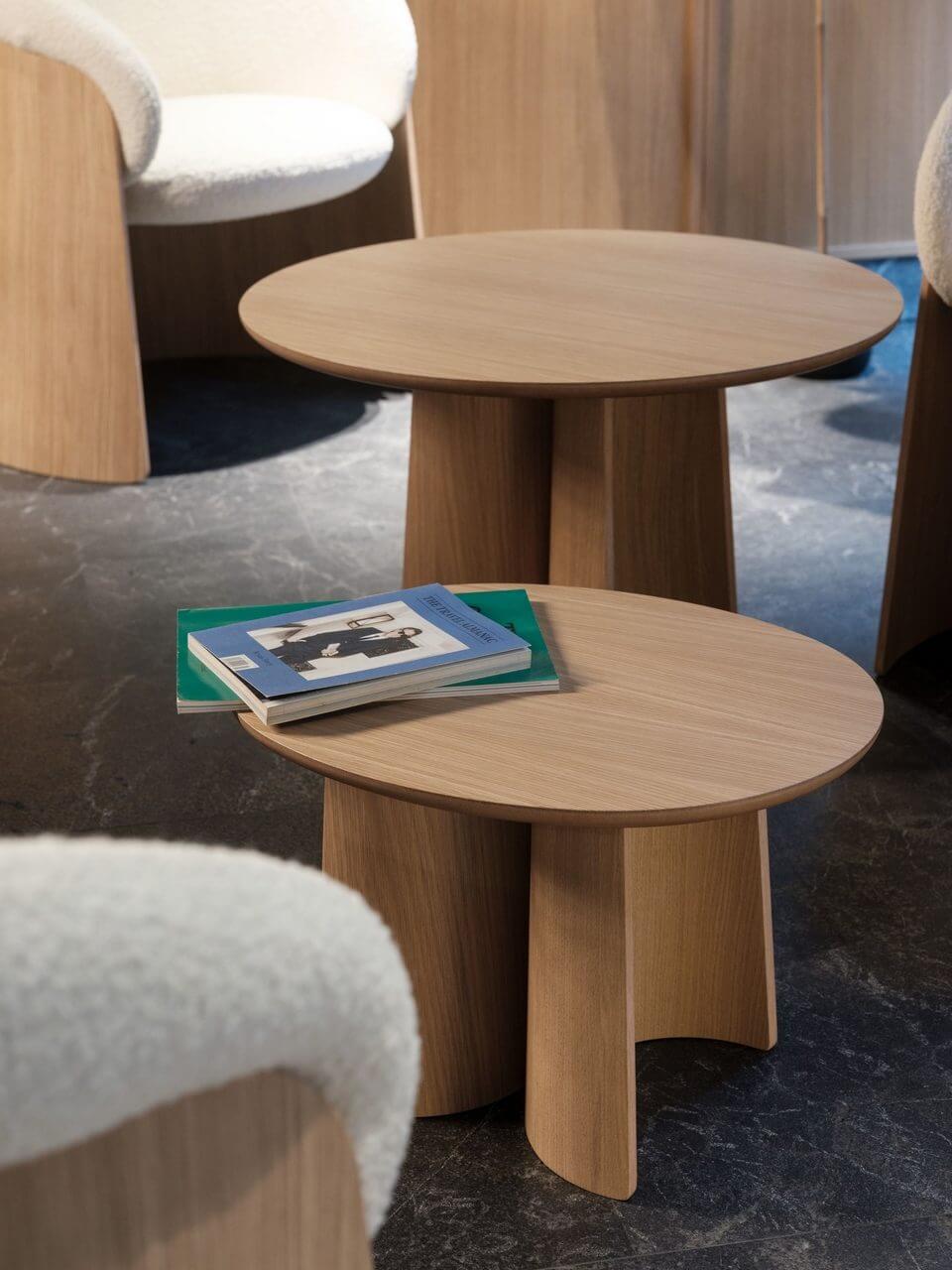 Table basse en bois design GINGER pour espace lounge