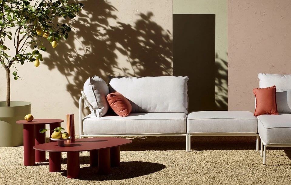 Table basse design pour l'extérieur