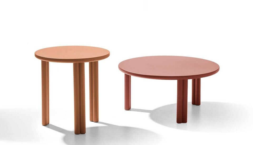 Table basse en bois colorées SILVESTRO