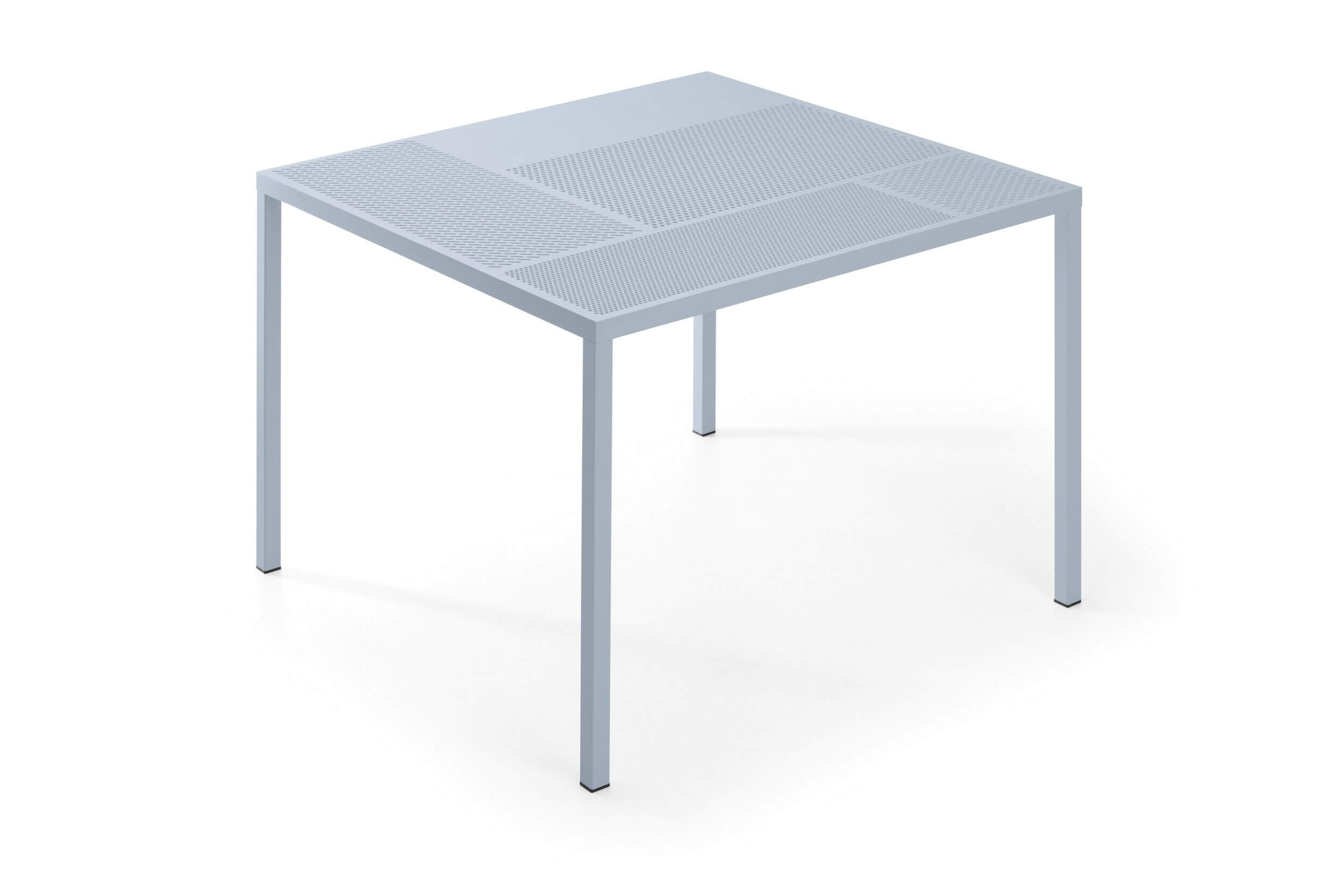 Table design carrée NEO pour terrasse.