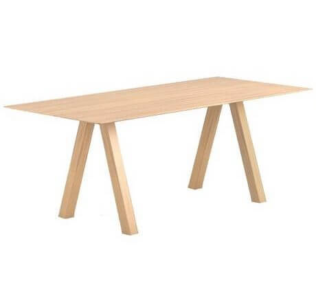 Belle table de réunion en bois HAST