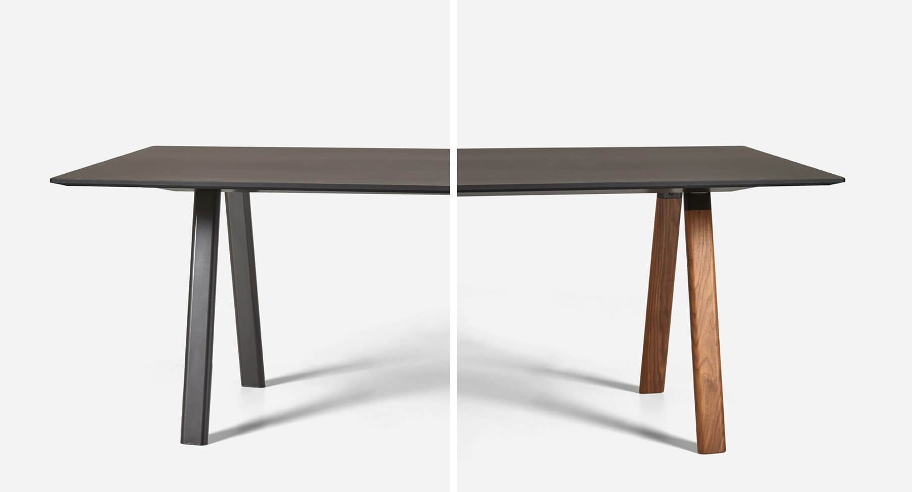 Table de réunion design avec pieds bois PLANIA