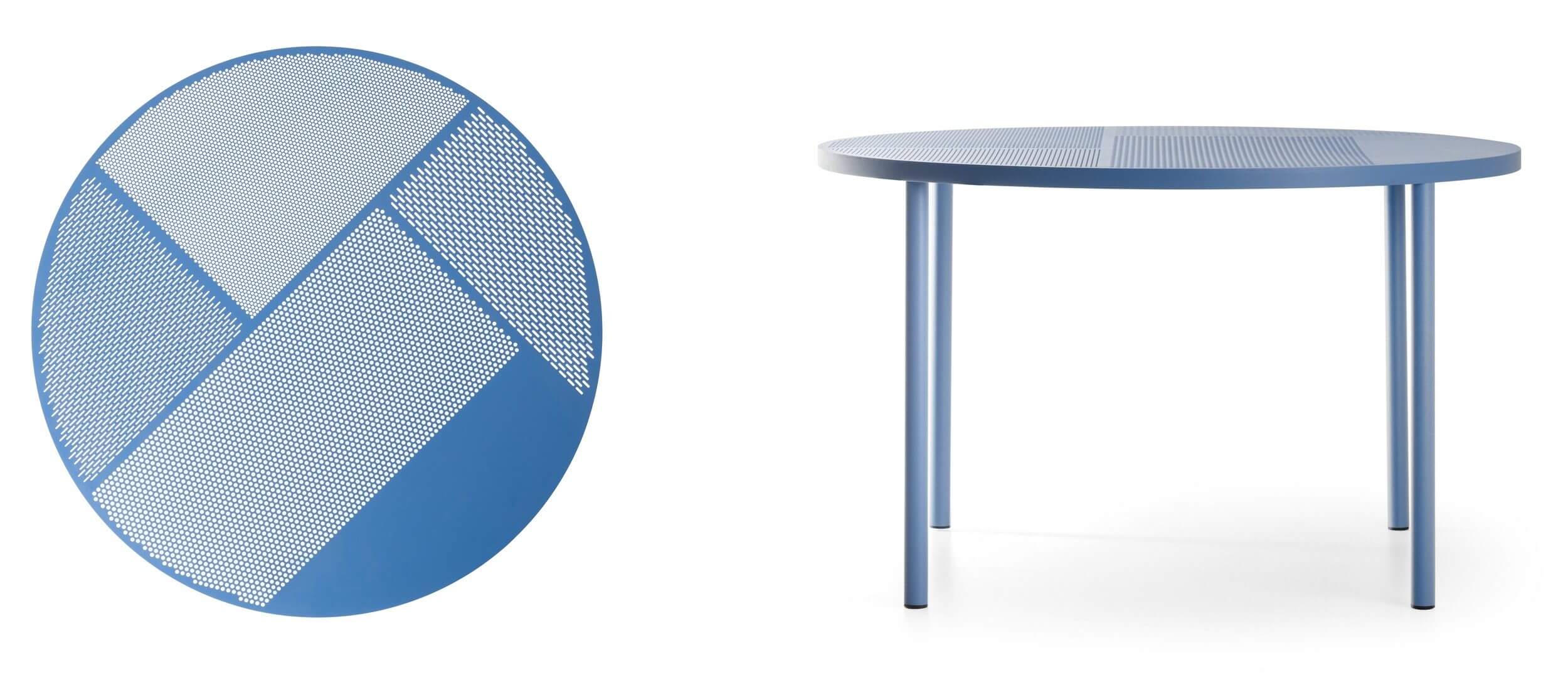 Table ronde design NEO pour terrasse de restaurant