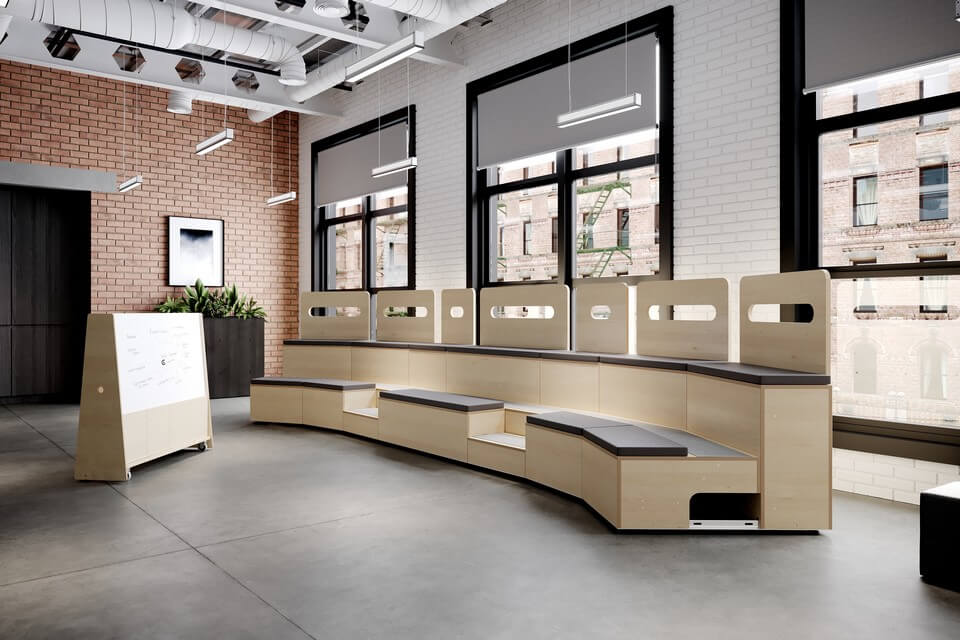 TIER configuré comme un amphithéâtre moderne